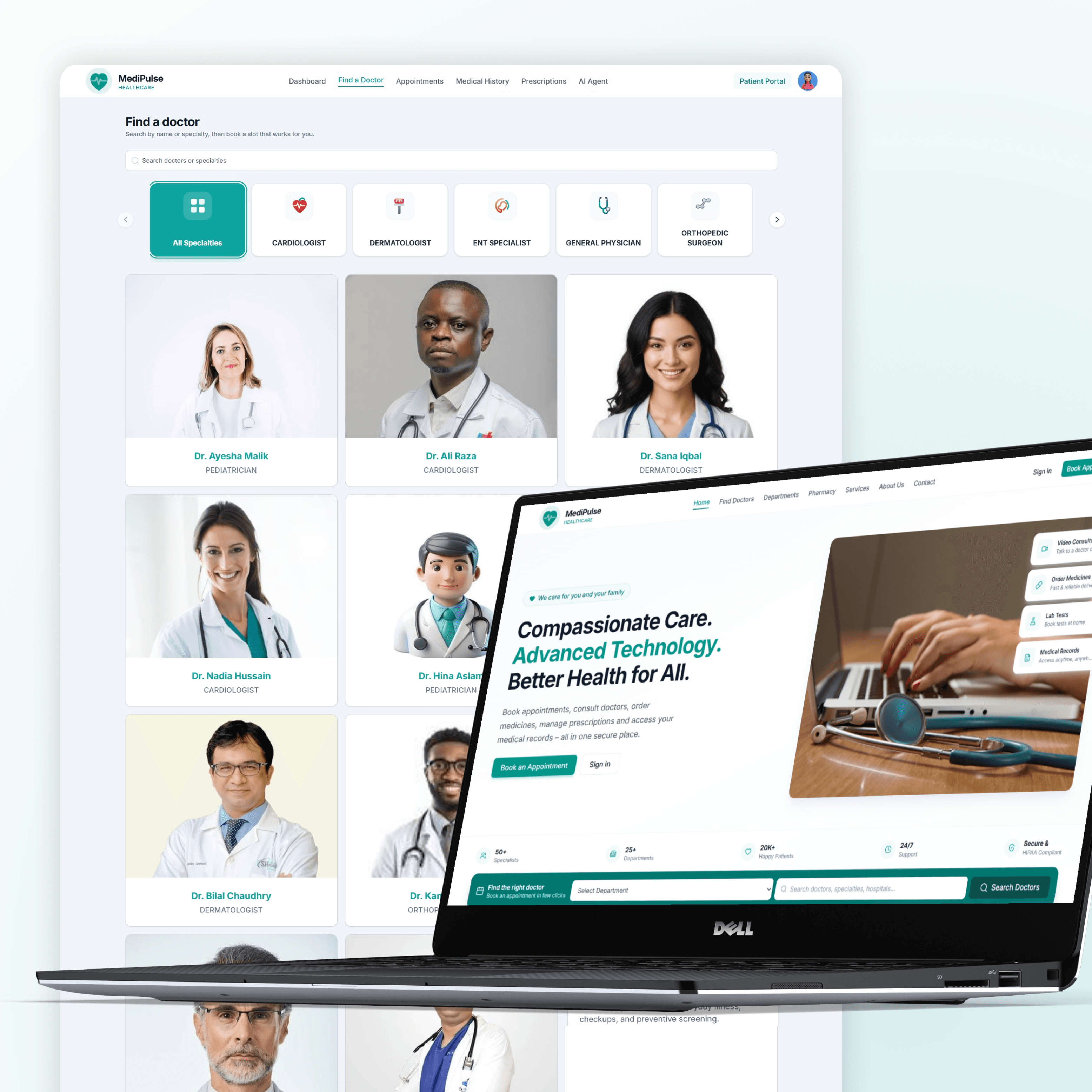 Healthcare — Patient, provider & pharmacy workflows with AI assistance