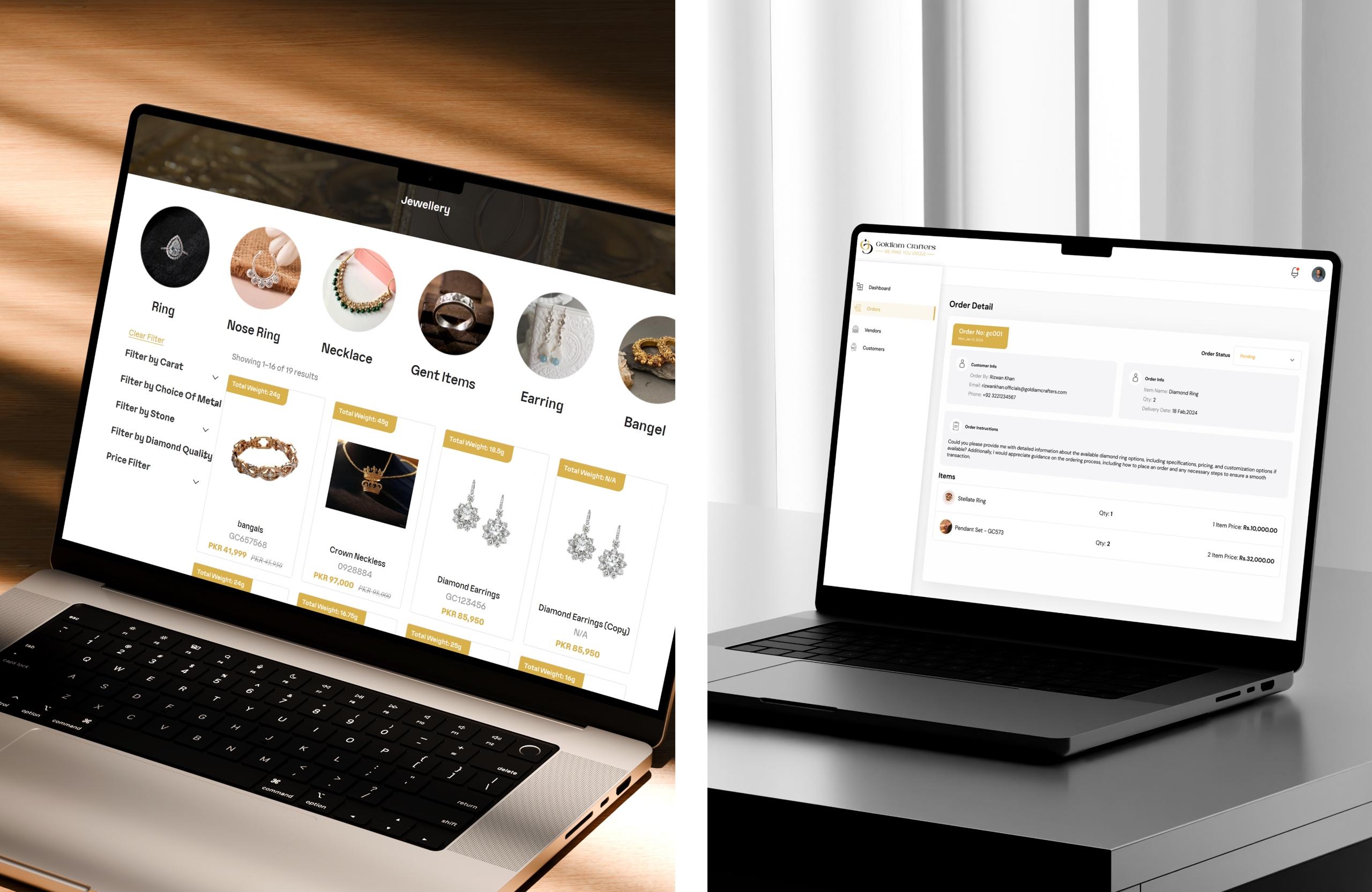 e-Commerce — Made-to-Order Jewellery Storefront
